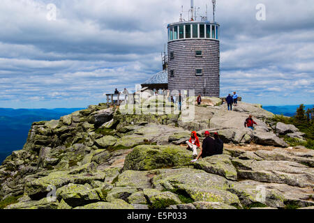 Lake Placid New York STATI UNITI D'AMERICA. Adirondack State Park il Vertice di Whiteface Mountain 4872 ft. Foto Stock