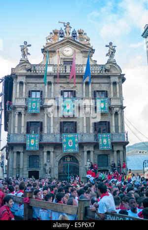 -San Fermin- Pamplona (Spagna). Foto Stock