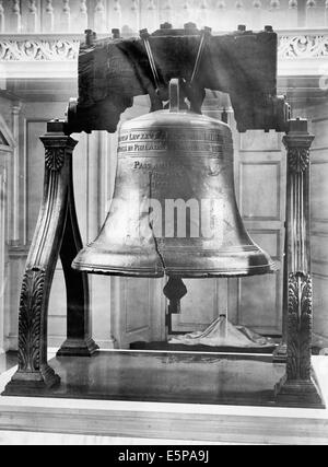 Liberty Bell, Independence Hall, Philadelphia, Pennsylvania, circa 1901 Foto Stock