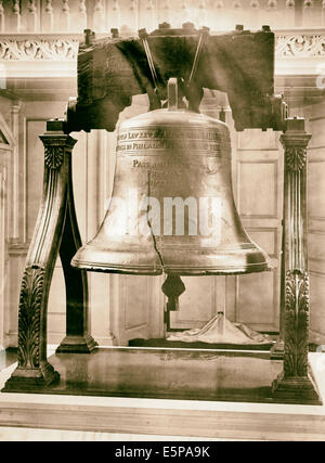 Liberty Bell, Independence Hall, Philadelphia, Pennsylvania, circa 1901 Foto Stock