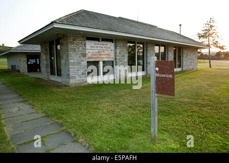 Museum a Fort Crown Point, nello Stato di New York. Foto Stock