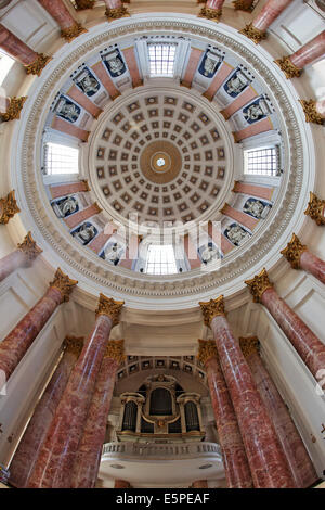Dome, classicistic chiesa di Santa Elisabetta, , Norimberga, Media Franconia, Baviera, Germania Foto Stock