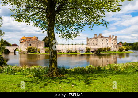 Il Castello di Leeds, Maidstone Kent, England, Regno Unito, Europa Foto Stock