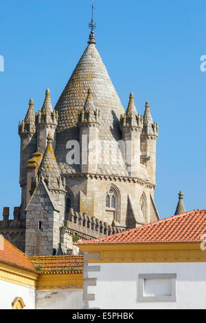 Cattedrale Santa Maria, Evora, Sito Patrimonio Mondiale dell'UNESCO, Alentejo, Portogallo, Europa Foto Stock