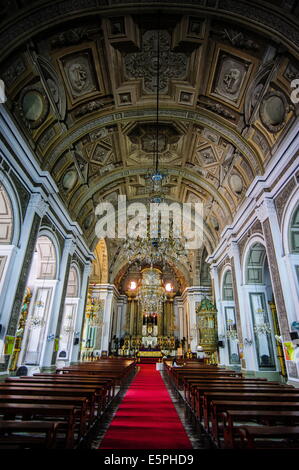 Interno del San Augustin, Intramuros, Manila, Luzon, Filippine, Sud-est asiatico, in Asia Foto Stock