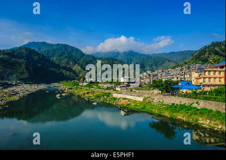 Chico fiume che scorre attraverso Bontoc, Luzon, Filippine, Sud-est asiatico, in Asia Foto Stock