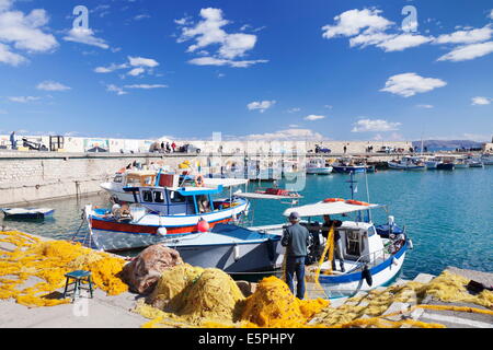 Porto veneziano, Candia (Iraklio) (Iraklio), Creta, Isole Greche, Grecia, Europa Foto Stock