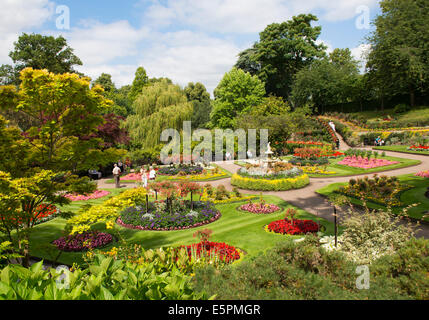 I giardini di Dingle in cava, Shrewsbury, Shropshire, Inghilterra, Regno Unito. Foto Stock