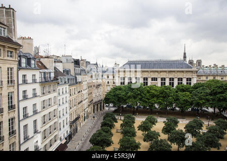 Il luogo Dauphine a Parigi, Francia Foto Stock