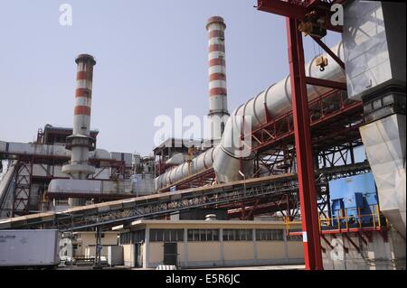 ENEL centrale termoelettrica Palladio di Fusina (Venezia, Italia) Foto Stock