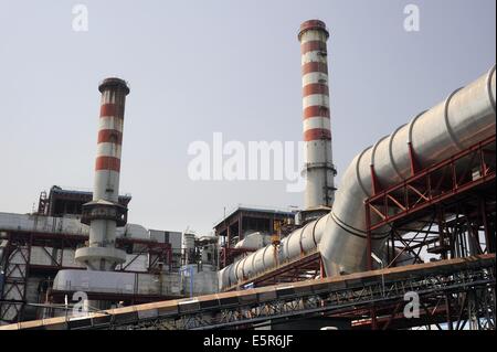 ENEL centrale termoelettrica Palladio di Fusina (Venezia, Italia) Foto Stock