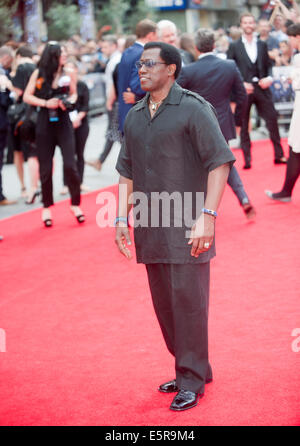 Londra, Regno Unito. Il 4° agosto 2014. Wesley Snipes assiste le parti soggette a usura 3 Premiere mondiale, all'Odeon, Leicester Square a Londra, Inghilterra. 4 agosto 2014 Credit: Brian jordan/Alamy Live News Foto Stock