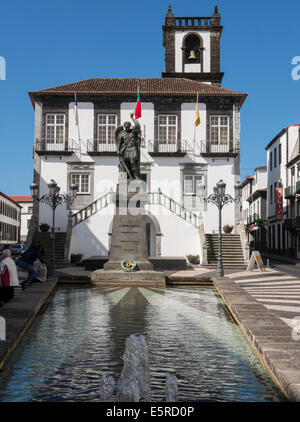 Town Hall, Ponta Delgada town, S.Miguel Island,le Azzorre Foto Stock