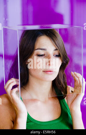 Immagine concettuale di claustrofobia. Foto Stock