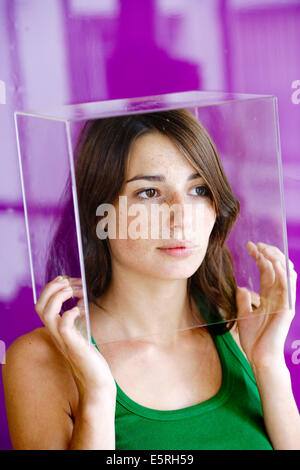 Immagine concettuale di claustrofobia. Foto Stock