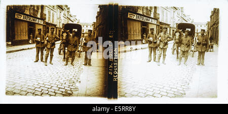 Il tedesco requisite prigionieri in 1917, Francia. Foto Stock