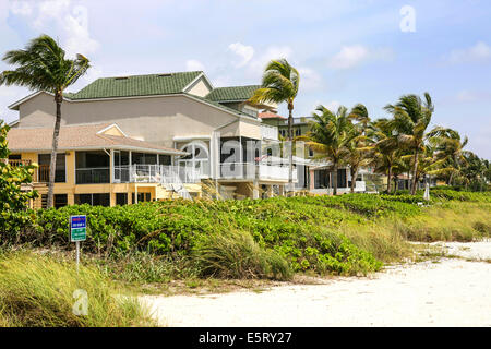 Fronte spiaggia sulla scatola di Bonita Beach in Florida Foto Stock