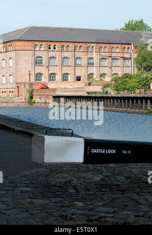 Immagini editoriale del canale nel cuore della città di Nottingham Foto Stock