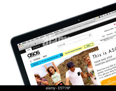 Asos moda sito web visualizzato su un 13' MacBook Pro Apple computer Retina Foto Stock