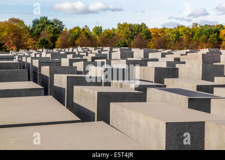 Memoriale al assassinato ebrei dell'Europa a Berlino, Germania Foto Stock