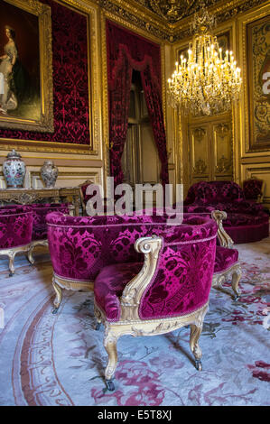 Gli appartamenti di Napoleone III al museo del Louvre di Parigi, Francia Foto Stock