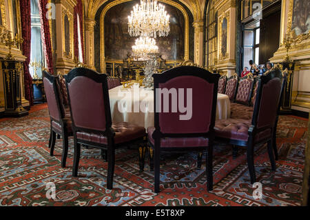 Gli appartamenti di Napoleone III al museo del Louvre di Parigi, Francia Foto Stock