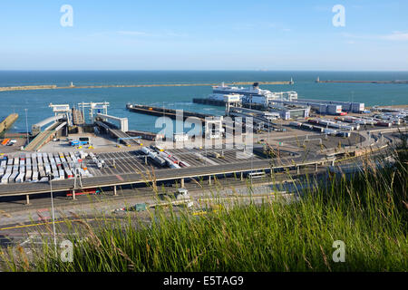Port of Dover, UK Foto Stock