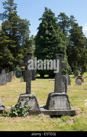 Tombe al Cimitero Maggiore di Exeter, England, Regno Unito Foto Stock