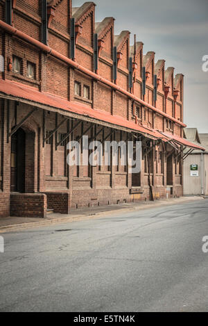 Vecchi magazzini in Port Adelaide, Australia. Foto Stock