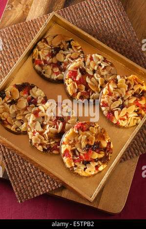 Fiorentini. Mandorle e biscotti al cioccolato. Foto Stock