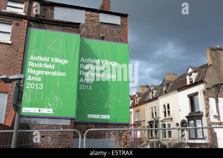 LFC vecchia casa demolizione Stadium Anfield Liverpool Regno Unito Regno Unito Inghilterra Gran Bretagna Foto Stock