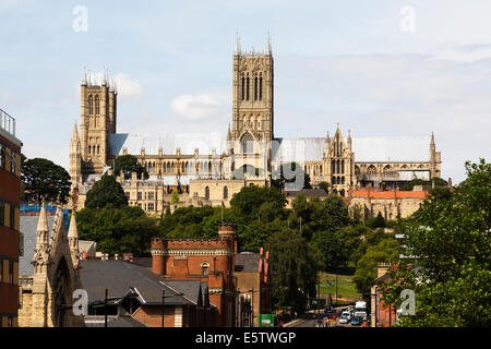 Cattedrale di Lincoln, Lincoln, Lincolnshire Foto Stock