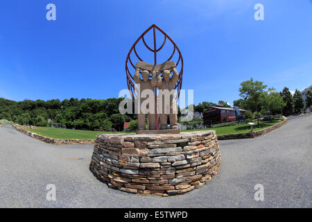 Costruttori di navi porta monumento Jefferson Harbour Long Island New York Foto Stock