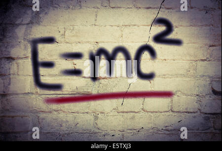 E=mc² Albert Einsteins fisico Concetto di formula Foto Stock