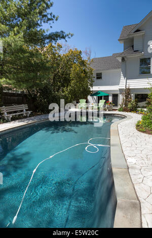 Suburban Showcase House Con Piscina Privata, Stati Uniti Foto Stock