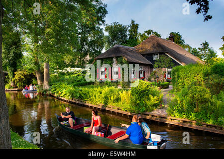 Giethoorn Canali, Holland, Paesi Bassi, Foto Stock