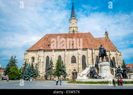 Chiesa di St. Michael, Cluj Napoca, Romania Foto Stock