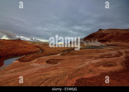 Area geotermica di Myvatn Foto Stock