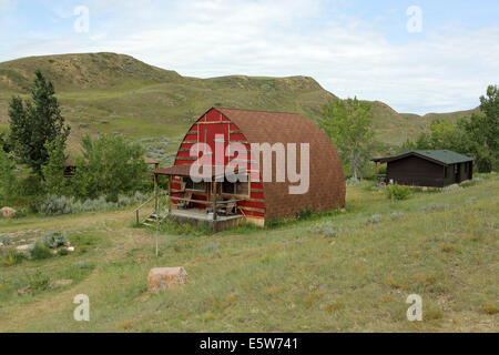 Case a La Reata Ranch vicino a Kyle, Saskatchewan, Canada. Foto Stock