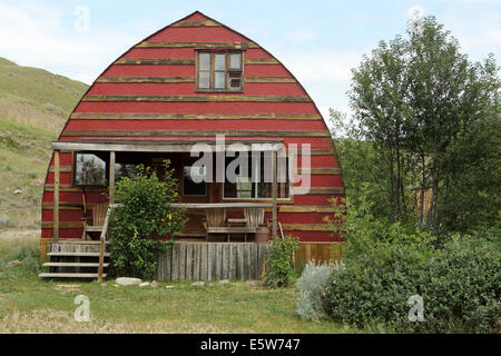 Una casa a La Reata Ranch vicino a Kyle, Saskatchewan, Canada. Foto Stock