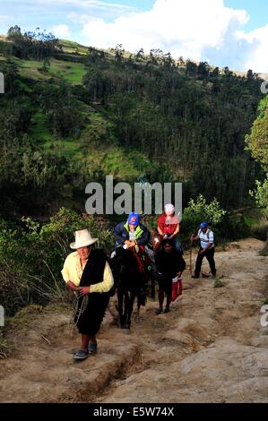 Guide per il turista di Karajia ( sito archeologico ) in Cruzpata - CHACHAPOYAS . Dipartimento di Amazonas .PERÙ Foto Stock