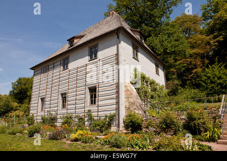 Goethe il giardino di casa al Parco an der Ilm in Weimar e Turingia, Germania, Europa Foto Stock