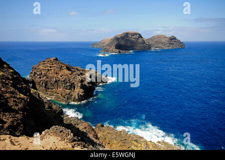 Costa Alta in Porto Santo Foto Stock