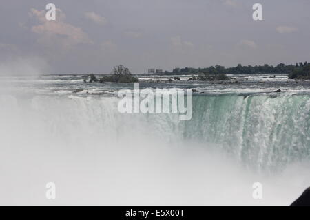 Cascate Horseshoe, noto anche come il canadese scende, come la maggior parte di essa si trova in Canada, è parte di Niagara Falls, Foto Stock