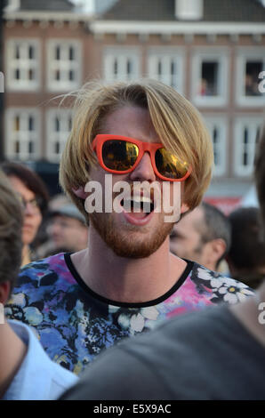 Felice singola al Festival della libertà Roermond Olanda Foto Stock