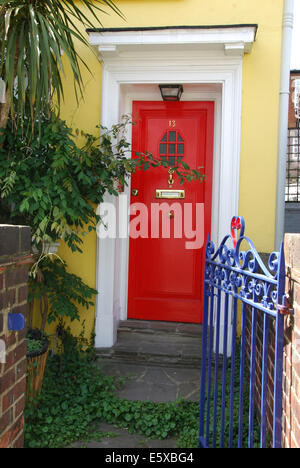 Red Chelsea porta anteriore, London Regno Unito Foto Stock