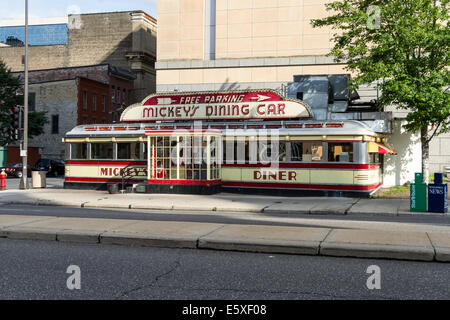 Mickey's carrozza ristorante, 7th Street West, St Paul, Minnesota, Stati Uniti d'America. Foto Stock