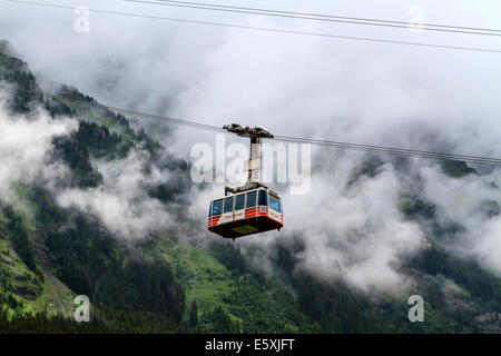 Männlichen Funivia, Wengen, Svizzera Foto Stock