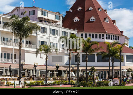 Hotel del Coronado su Coronado Island nella baia di san diego Foto Stock