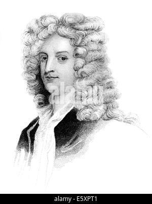 Ritratto di Giuseppe Addison, 1672 - 1719, un inglese un saggista, poeta, drammaturgo e uomo politico Foto Stock